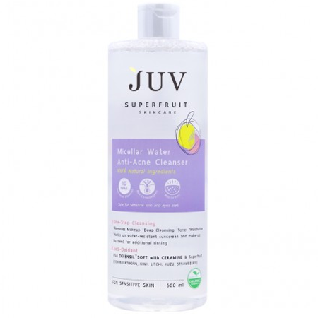 Juv, Juv Micellar Water Anti - Acne Cleanser, Juv Micellar Water Anti - Acne Cleanser รีวิว, Juv Micellar Water Anti - Acne Cleanser ราคา, Micellar Water Anti - Acne Cleanser, Juv Micellar Water Anti - Acne Cleanser 500 ml., คลีนเซอร์ลดสิว, คลีนเซอร์อะไรดี