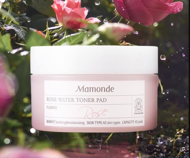 Mamonde , Mamonde Rose Water Toner , Mamonde Rose Water Toner Pad 40 Pads  , แผ่นแปะบำรุงผิวหน้า , Rose Water Toner , Mamonde Rose Water Toner Pad  