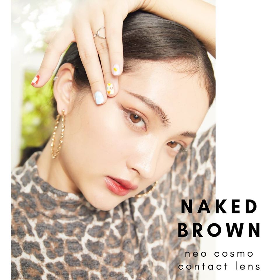 Neo Cosmo Naked Brown Dia14.2 คอนแทคเลนส์ สีน้ำตาลเข้มโทนช๊อกโกแลต ผสมน้ำตาลอ่อนตรงกลาง ไม่มีขอบ