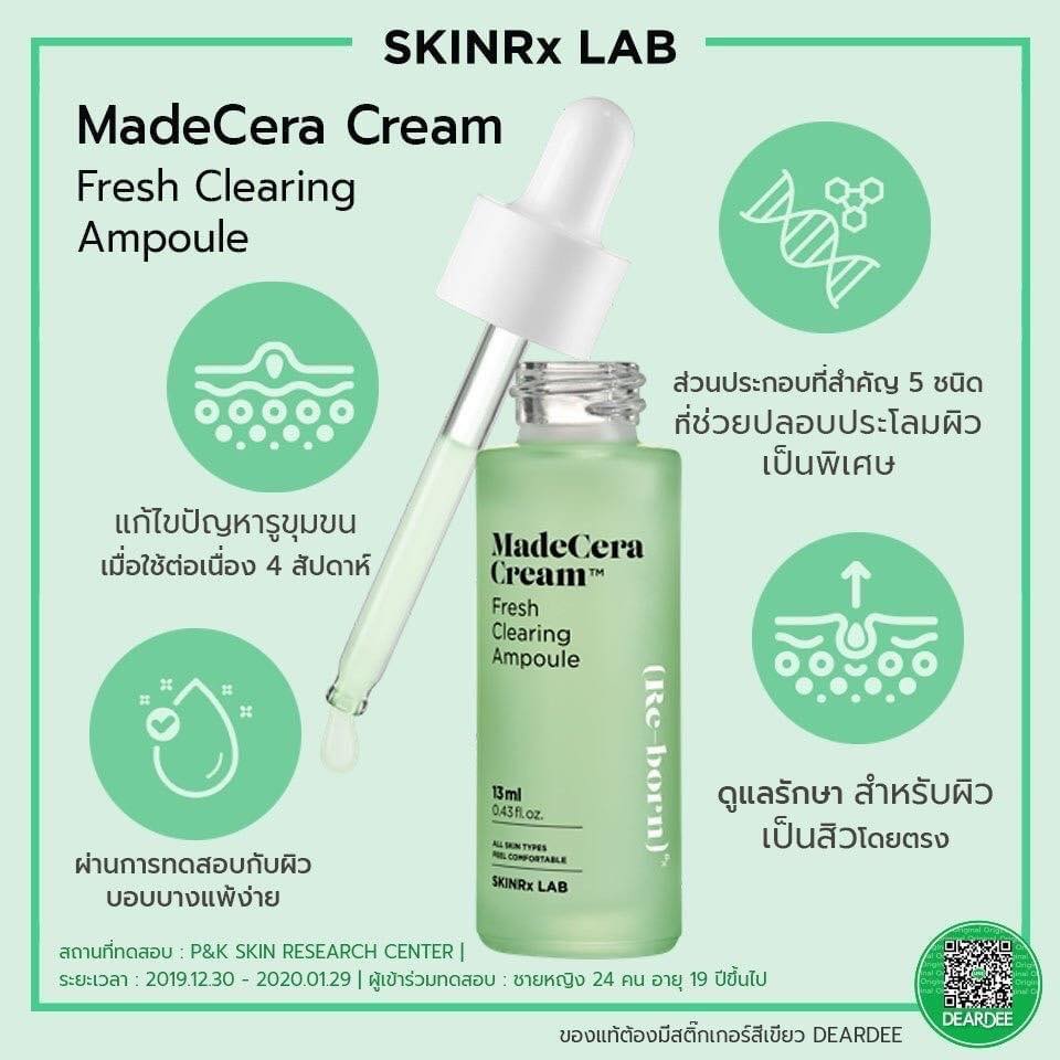 SkinRx Lab MadeCera Cream Fresh Clearing Ampoule