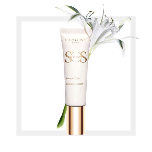 Clarins SOS Primer Boosts Radiance Preps & Hydrates Universal Light ไพรเมอร์ กระตุ้นความกระจ่างใสและความสว่างใสให้ผิว ปกป้องและให้ความชุ่มชื้นแก่ผิวตลอด 24 ชั่วโมง