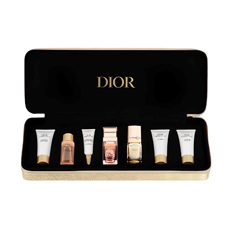 Dior Prestige Gift Set [7Items + Bag] ,La Mousse Micellaire ,La Micro Lotion De Rose ,Le Micro Serum De Rose Yeux , La Micro Huile De Rose Serum ,Le Nectar Premier ,Le Nectar Premier ,La Creme Texture Riche